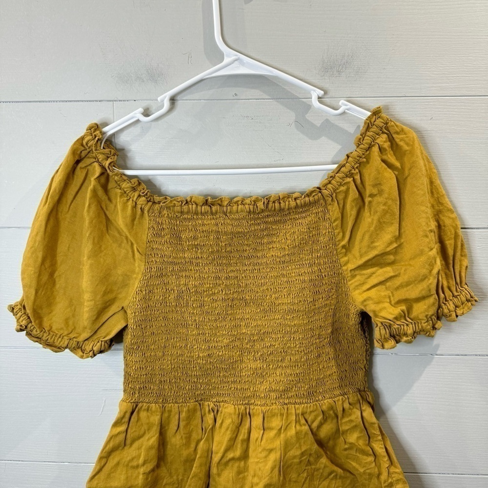 Old Navy | Linen Blend Puff Sleeve Top Size XS - Picture 7 of 8